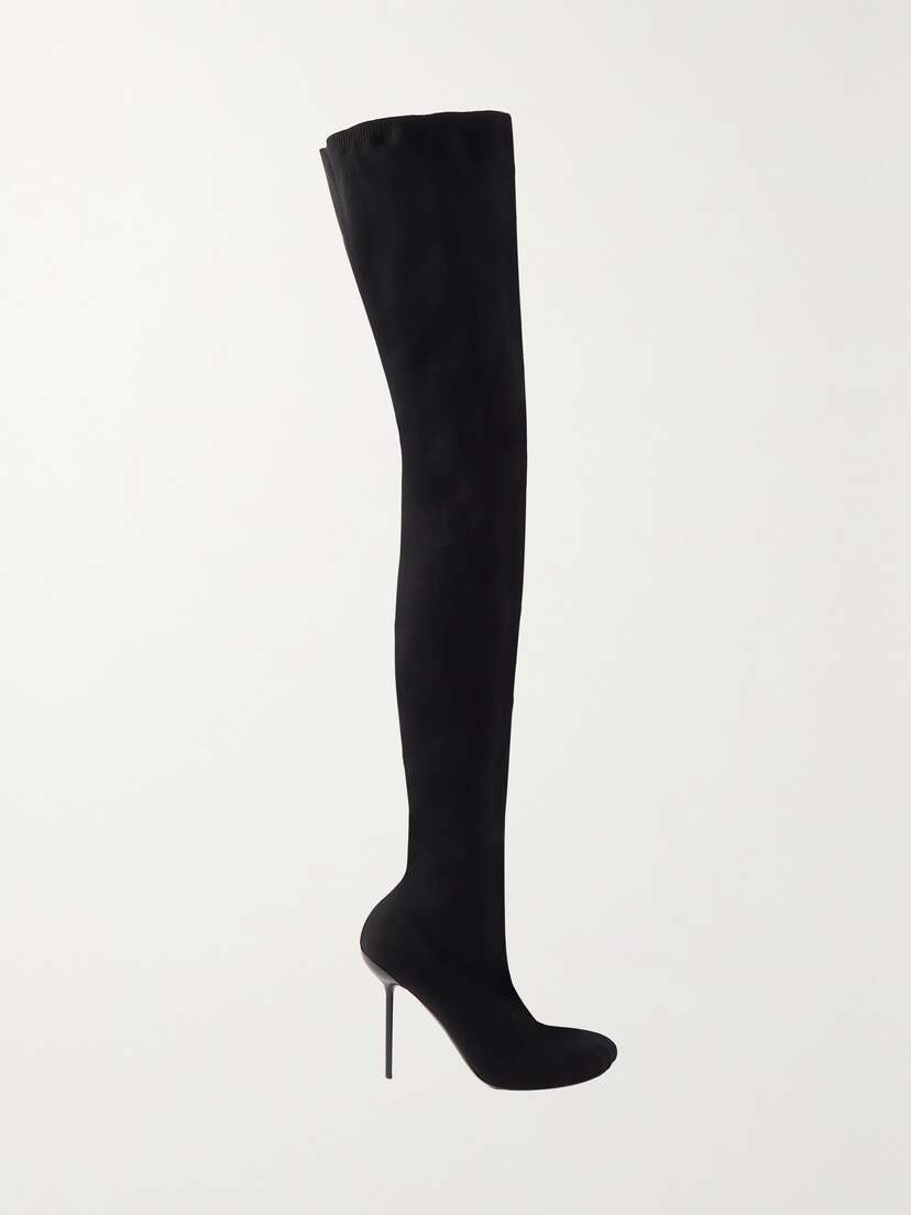 Balenciaga Anatomic Stretch-knit Thigh Boots