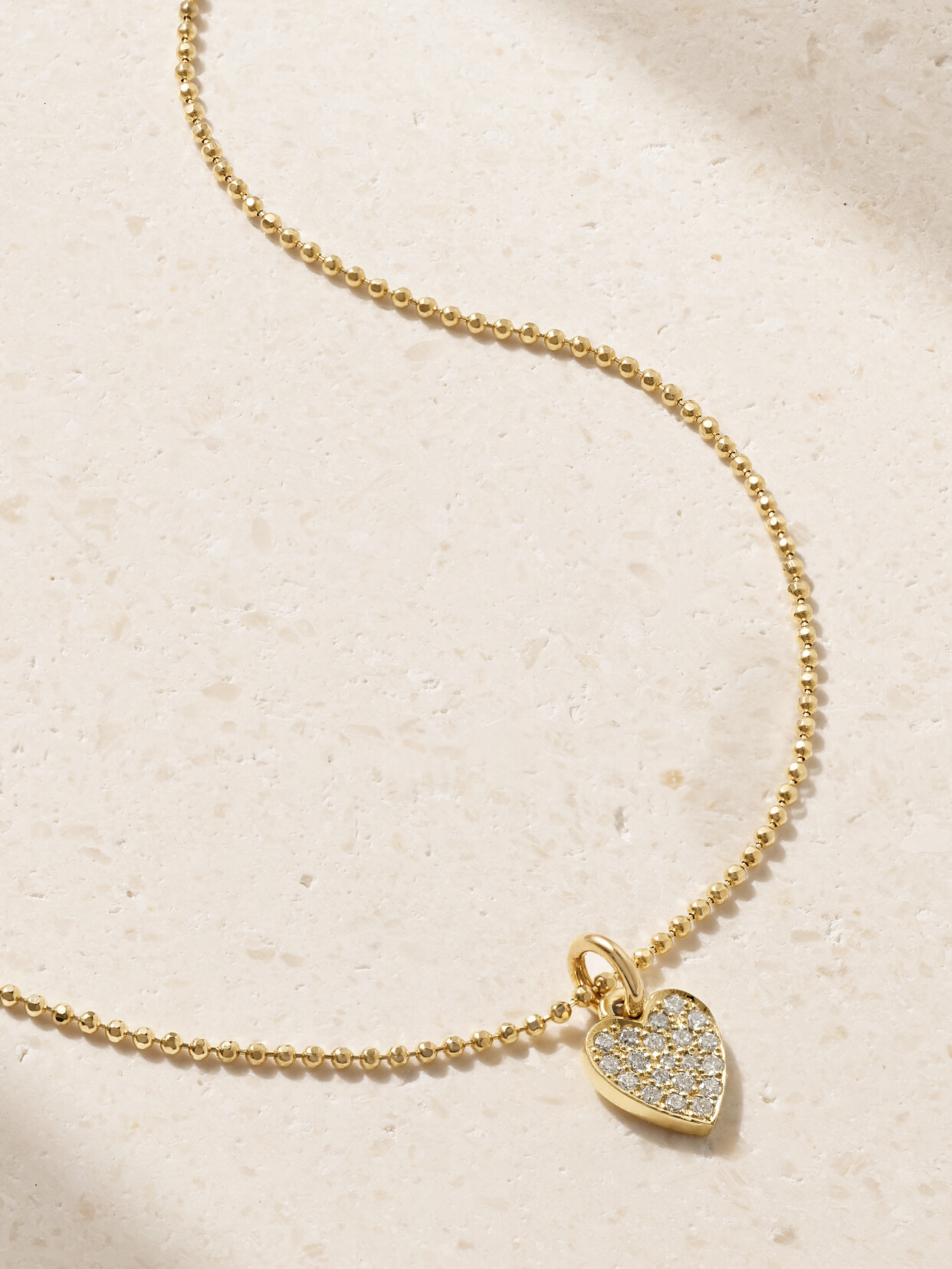 Jennifer Meyer Heart 18-karat Gold Diamond Necklace