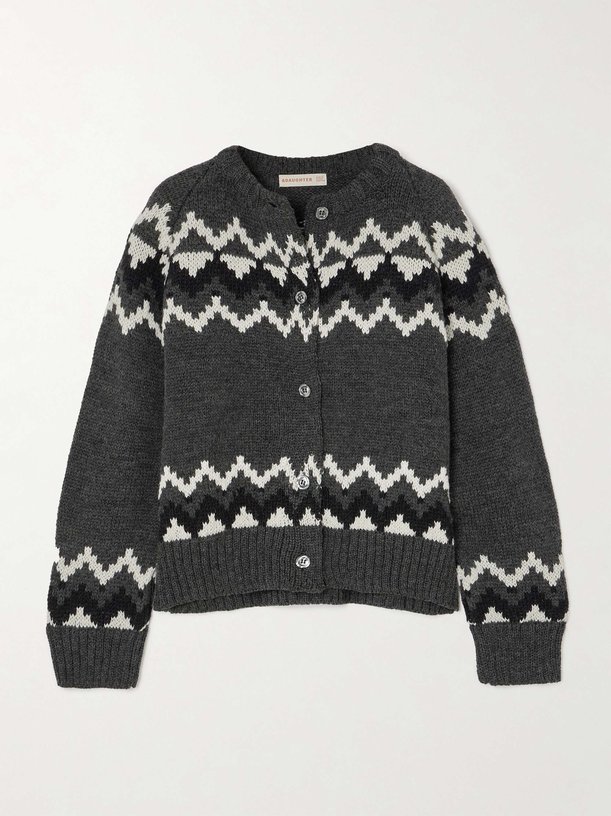 Gray sales wool cardigan
