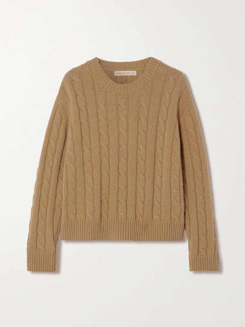 &Daughter Cable-knit Wool Sweater - x large