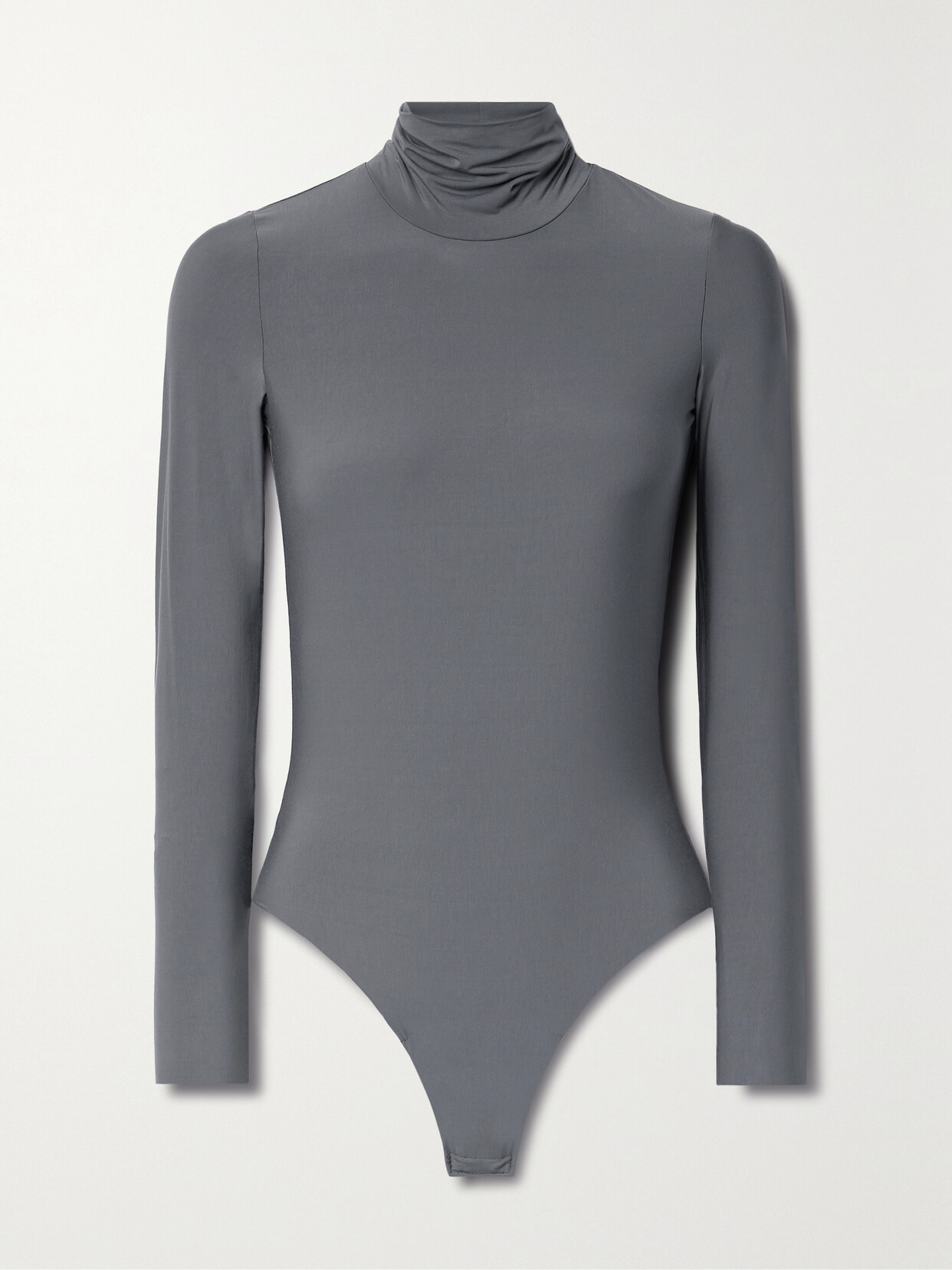 Shop Commando Butter Stretch-modal Turtleneck Thong Bodysuit In Unknown