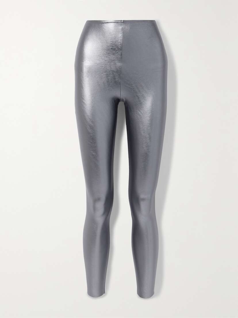 Commando Metallic Faux Stretch-leather Leggings
