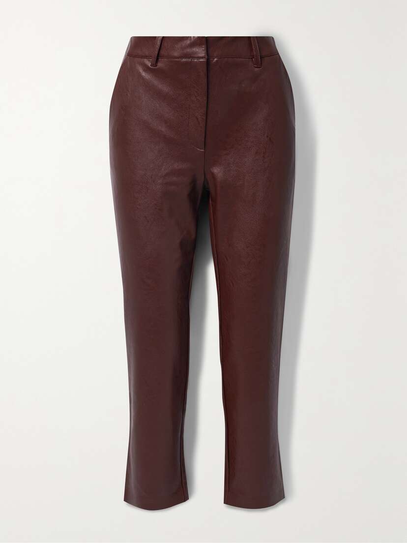 Commando Cropped Faux Leather Straight-leg Pants