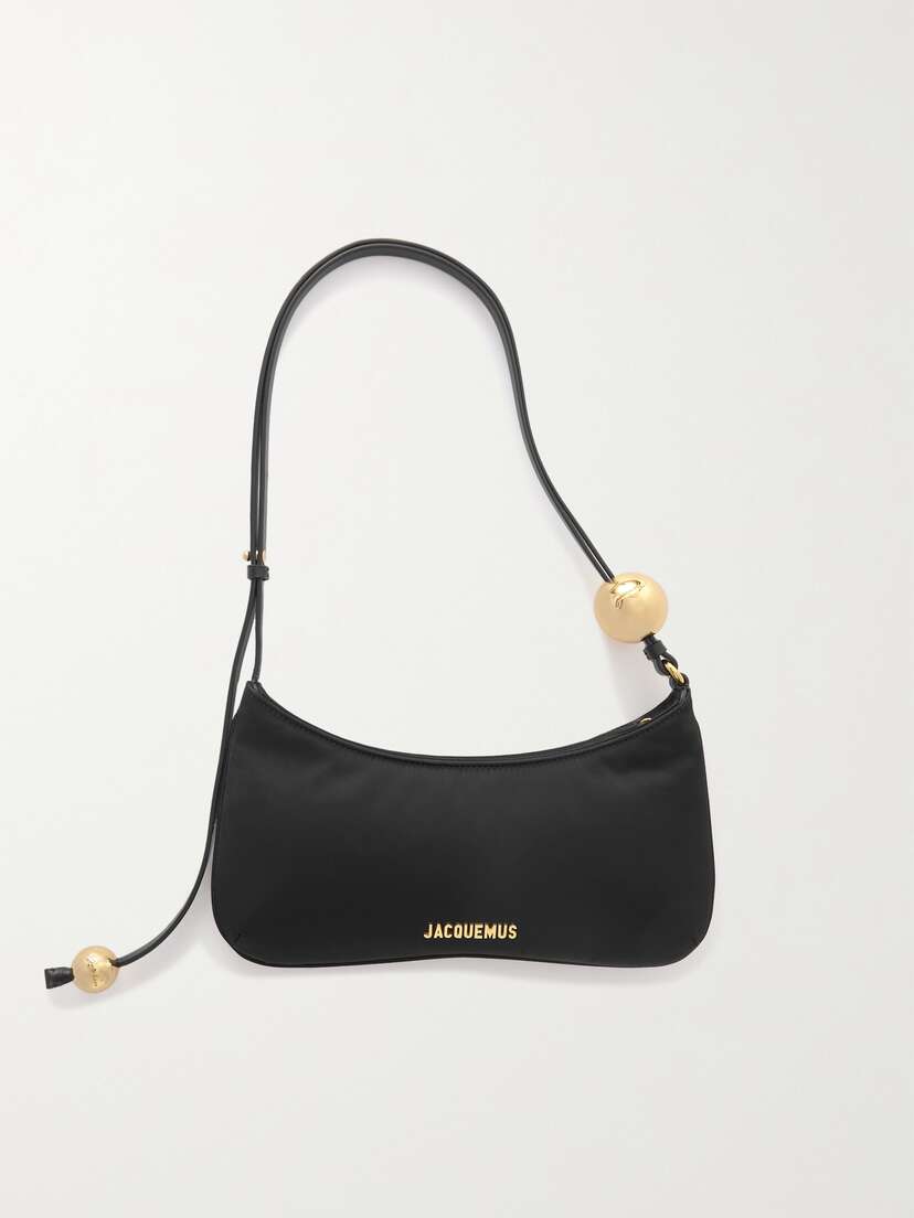 Jacquemus The Bisou Perle Embellished Taffeta Shoulder Bag