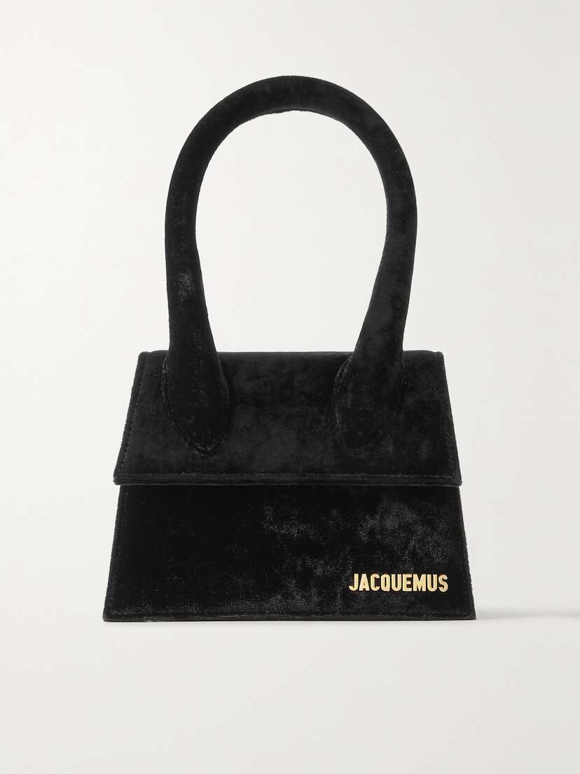 Jacquemus The Chiquito Medium Velour Shoulder Bag