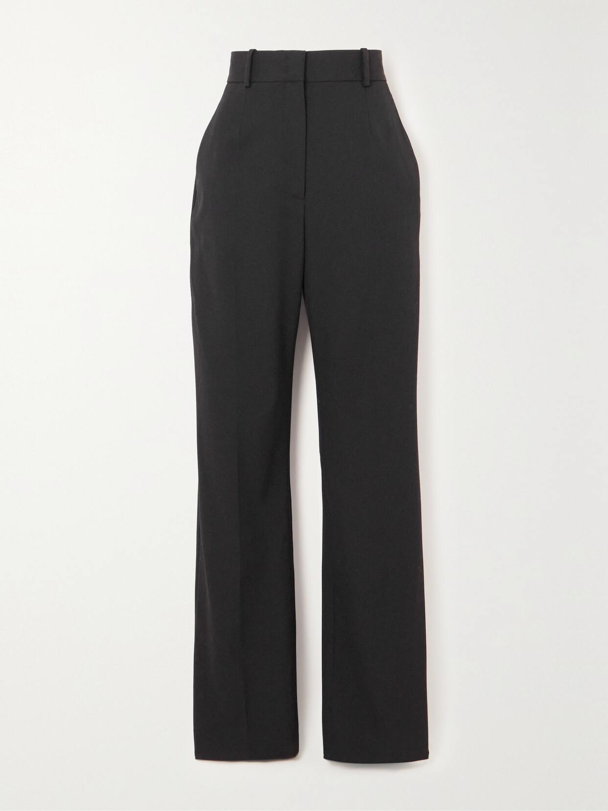 Another Tomorrow + Net Sustain Stretch-wool Twill Straight-leg Pants In Black