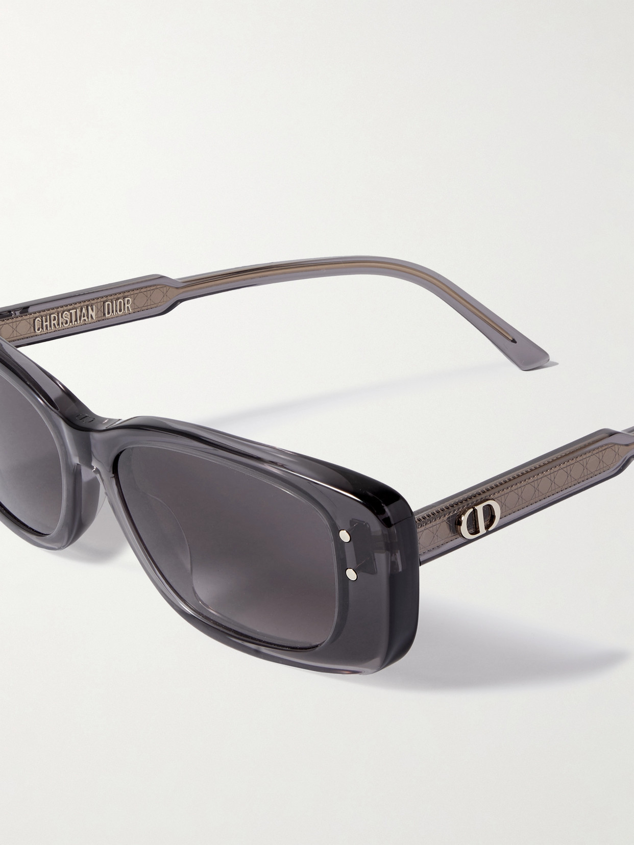 Dior Highlight S21 Rectangular-frame Acetate Sunglasses In Gray
