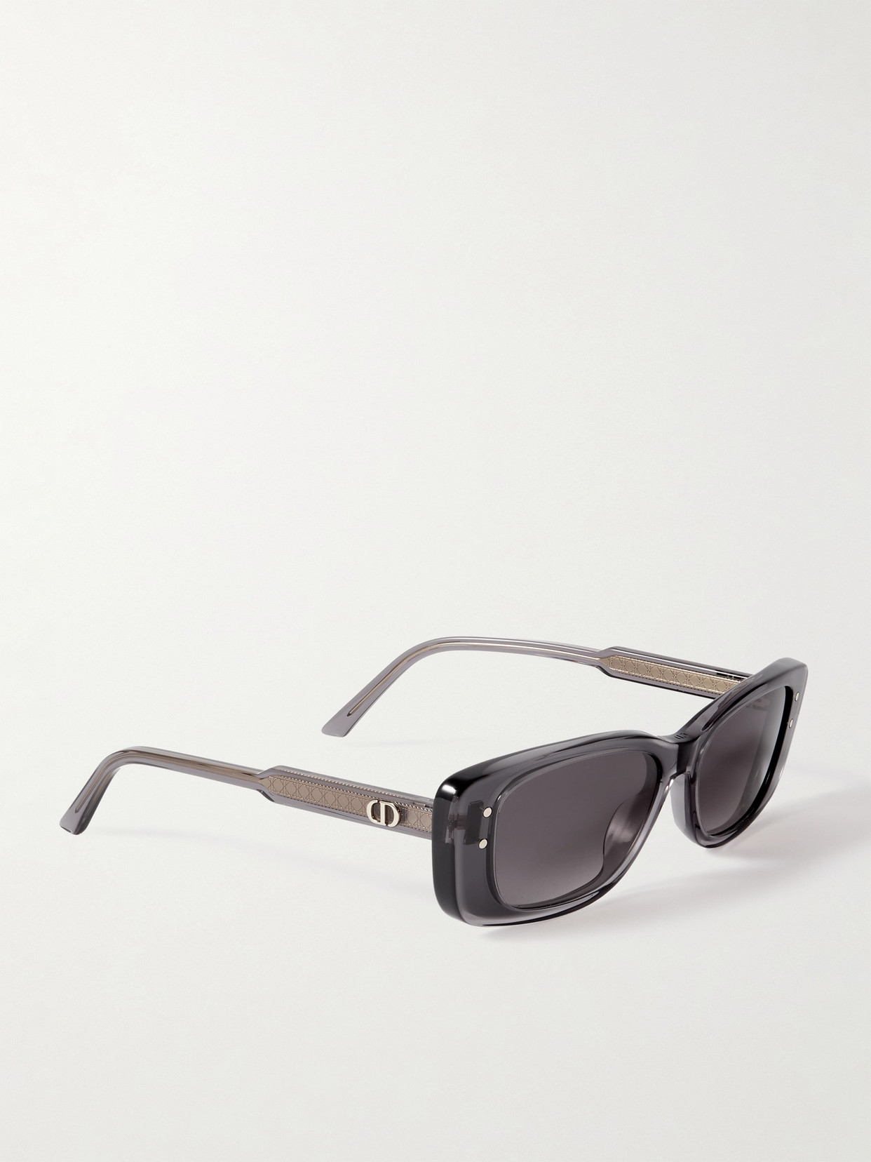 Dior Highlight S21 Rectangular-frame Acetate Sunglasses In Gray