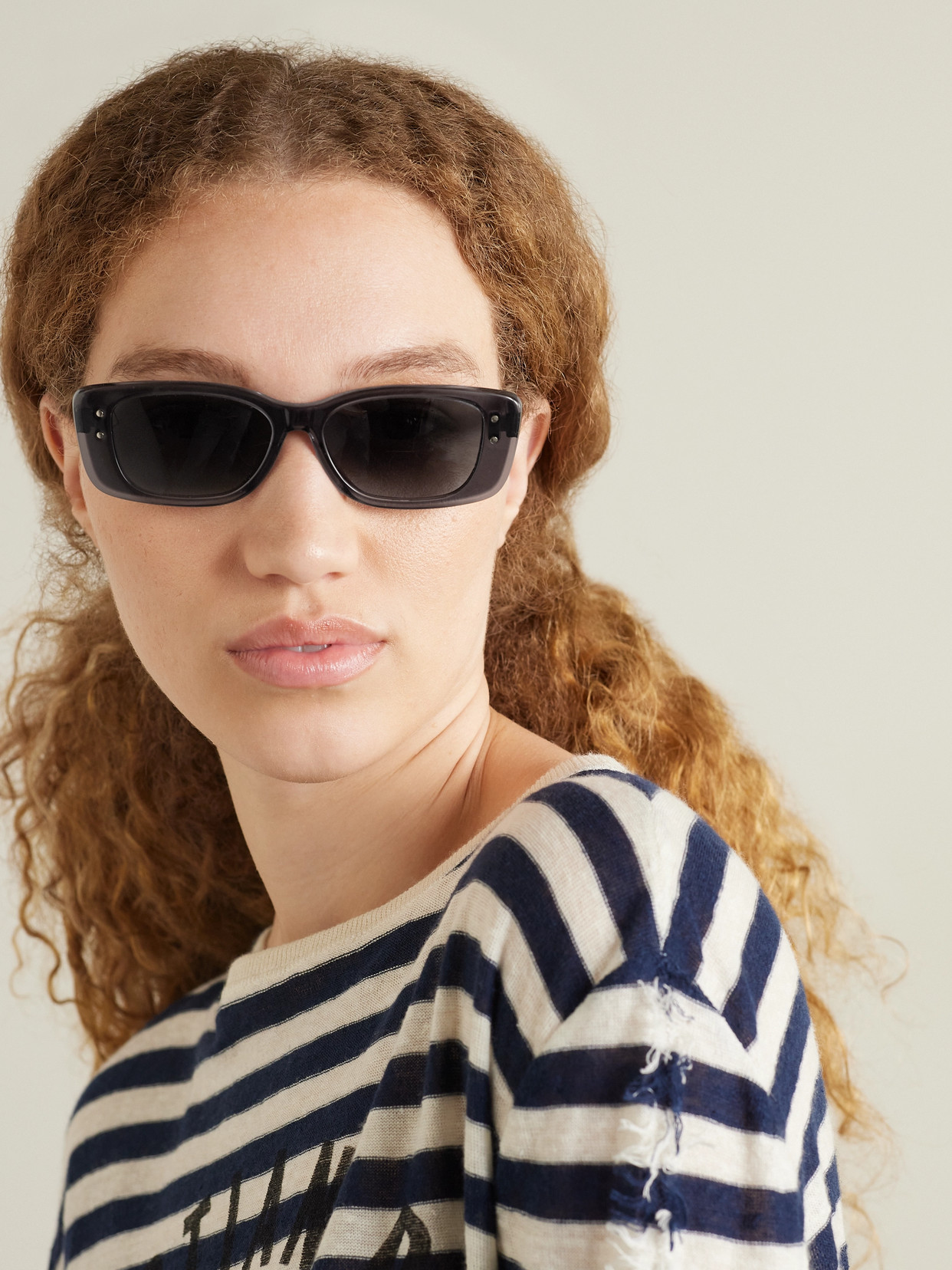 Dior Highlight S21 Rectangular-frame Acetate Sunglasses In Gray