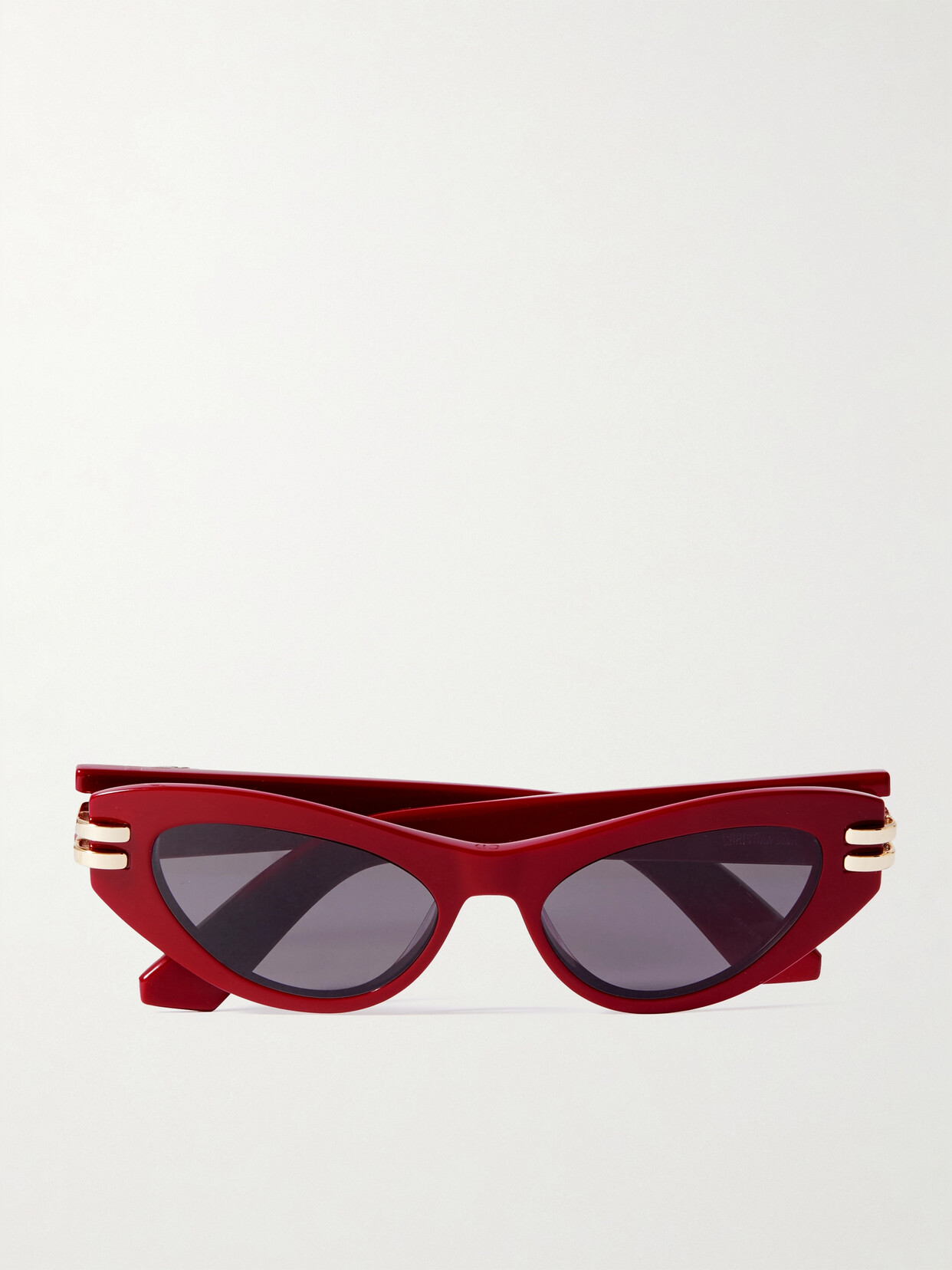 DIOR Eyewear - Cdior B1u Cat-eye Acetate And Gold-tone Sunglasses - Red