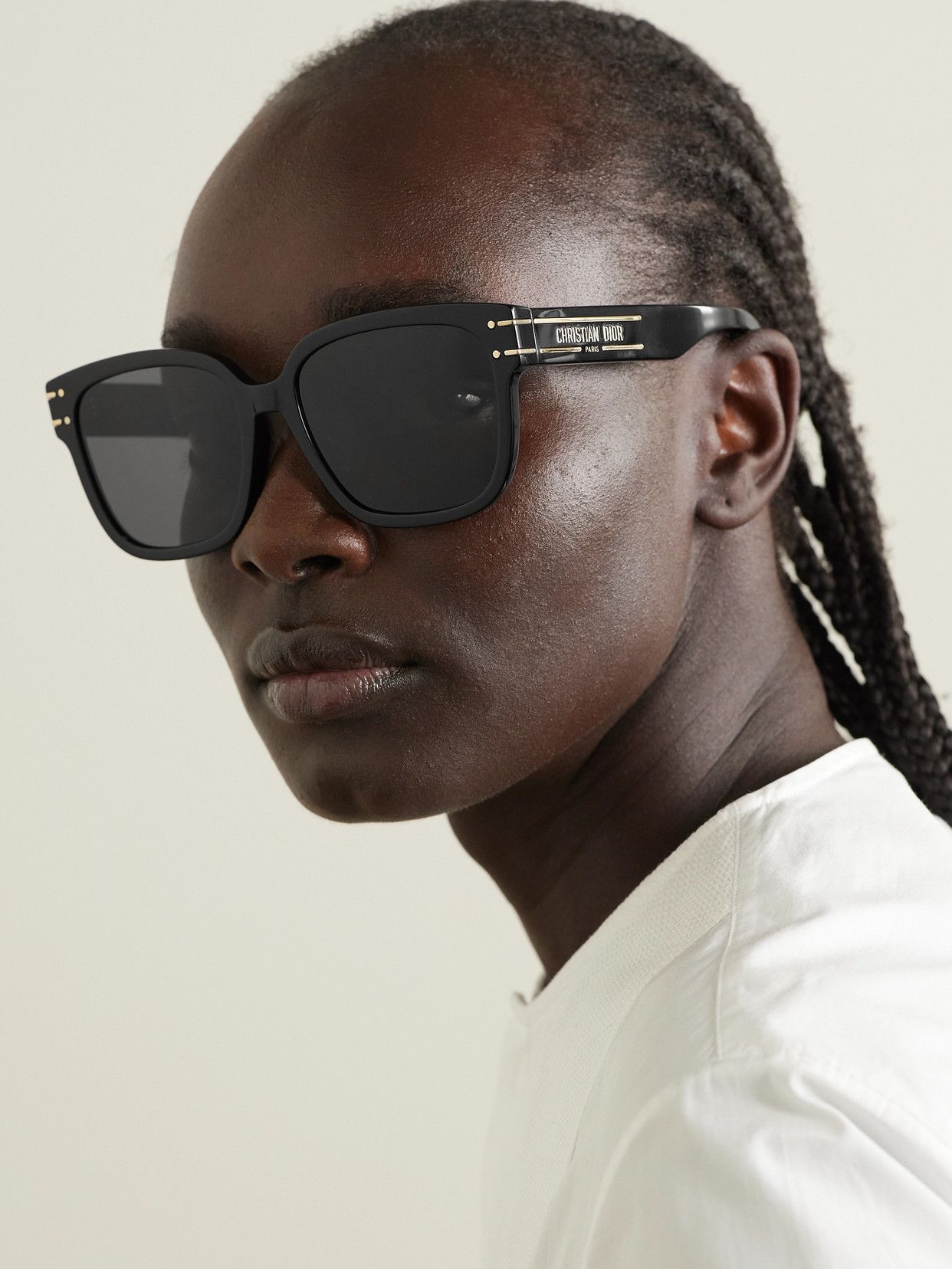 DIOR DIORSIGNATURE S7F SQUARE-FRAME ACETATE SUNGLASSES