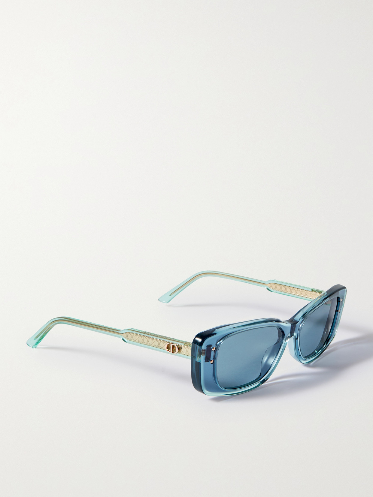 Dior Highlight S21 Rectangle-frame Acetate Sunglasses In Blue