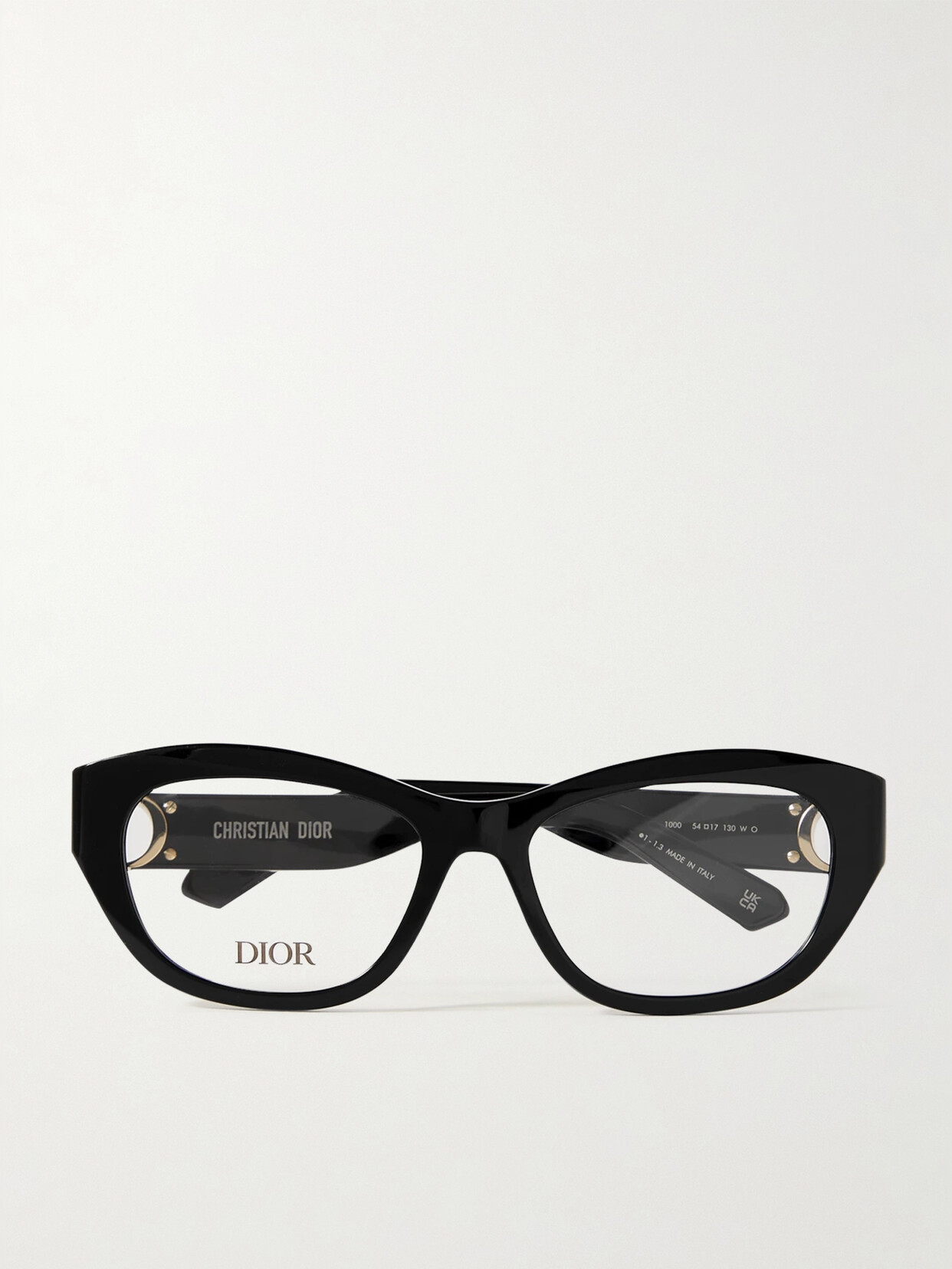 Dior 30montaigne B1i Oval-frame Acetate Optical Glasses In Black