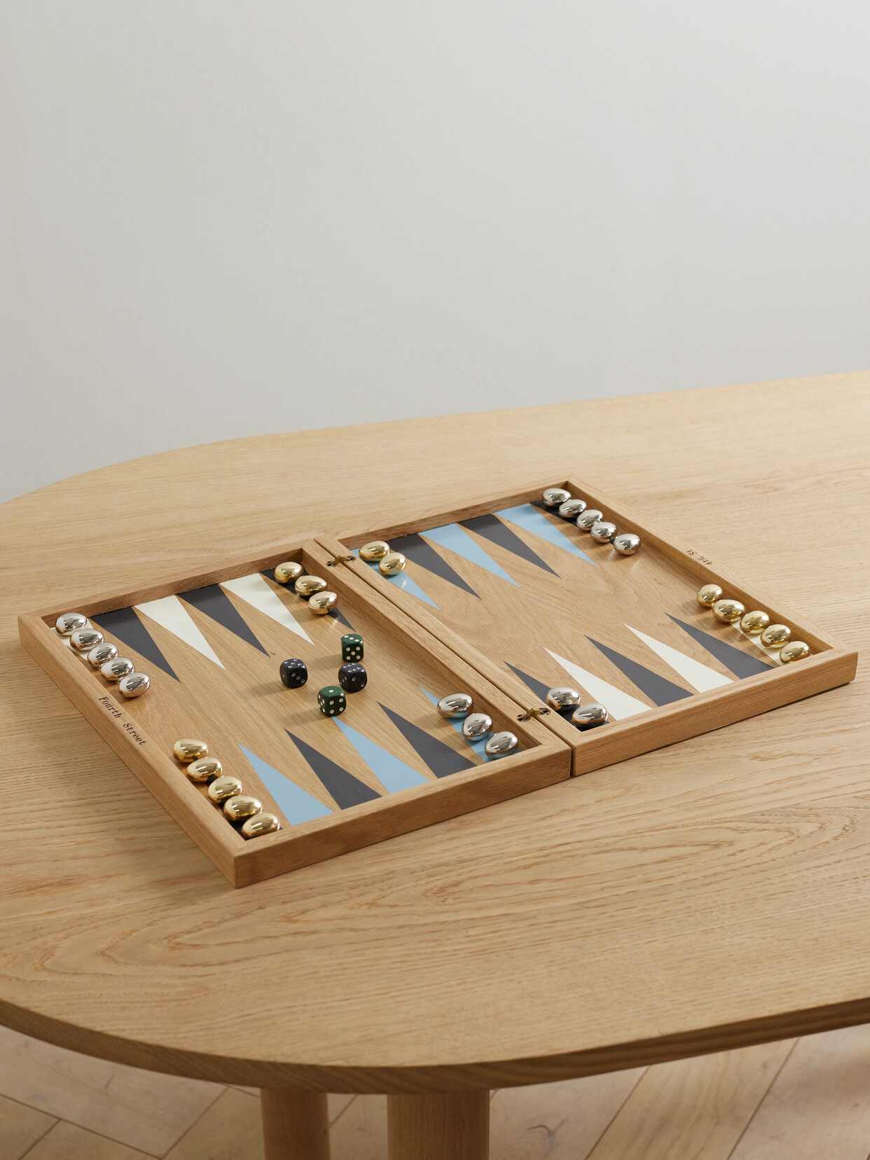 Fourth Street - Wood Backgammon Set - Brown