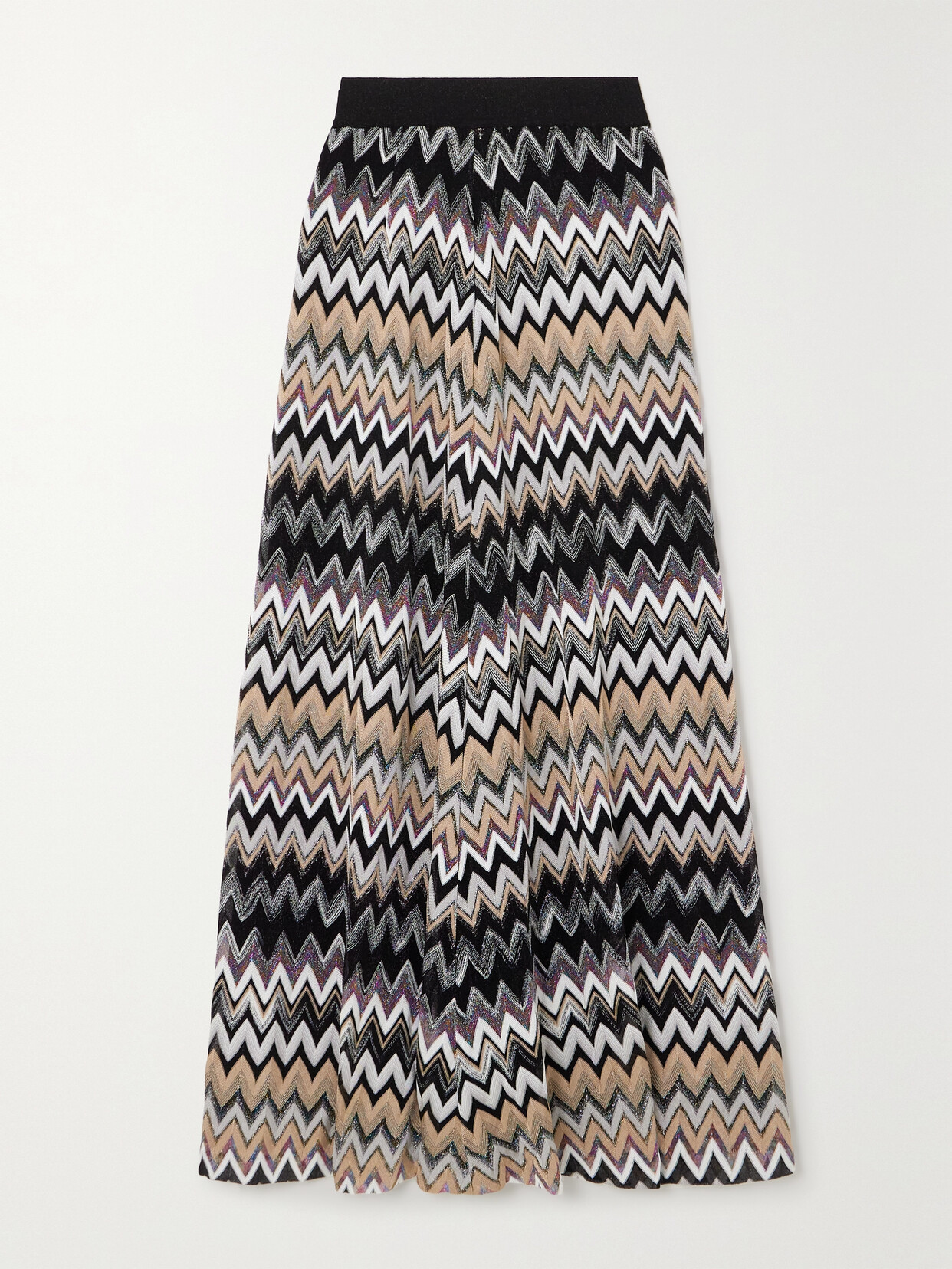 Missoni Striped Metallic Crochet-knit Maxi Skirt - Multi