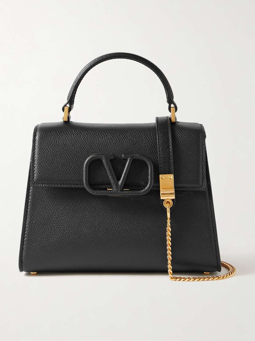Valentino Garavani Vsling Small Textured-leather Shoulder Bag