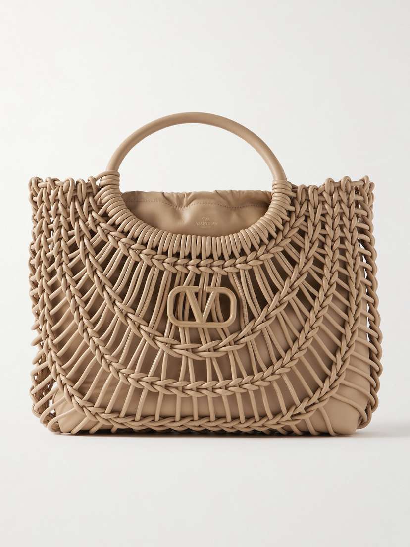 Valentino Garavani Allknots Woven Leather Tote