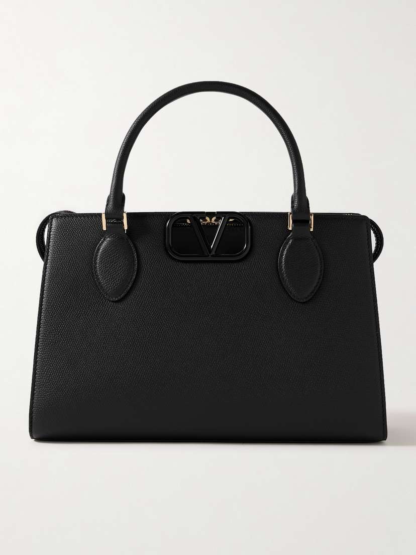 Valentino Garavani Vsling Textured-leather Tote