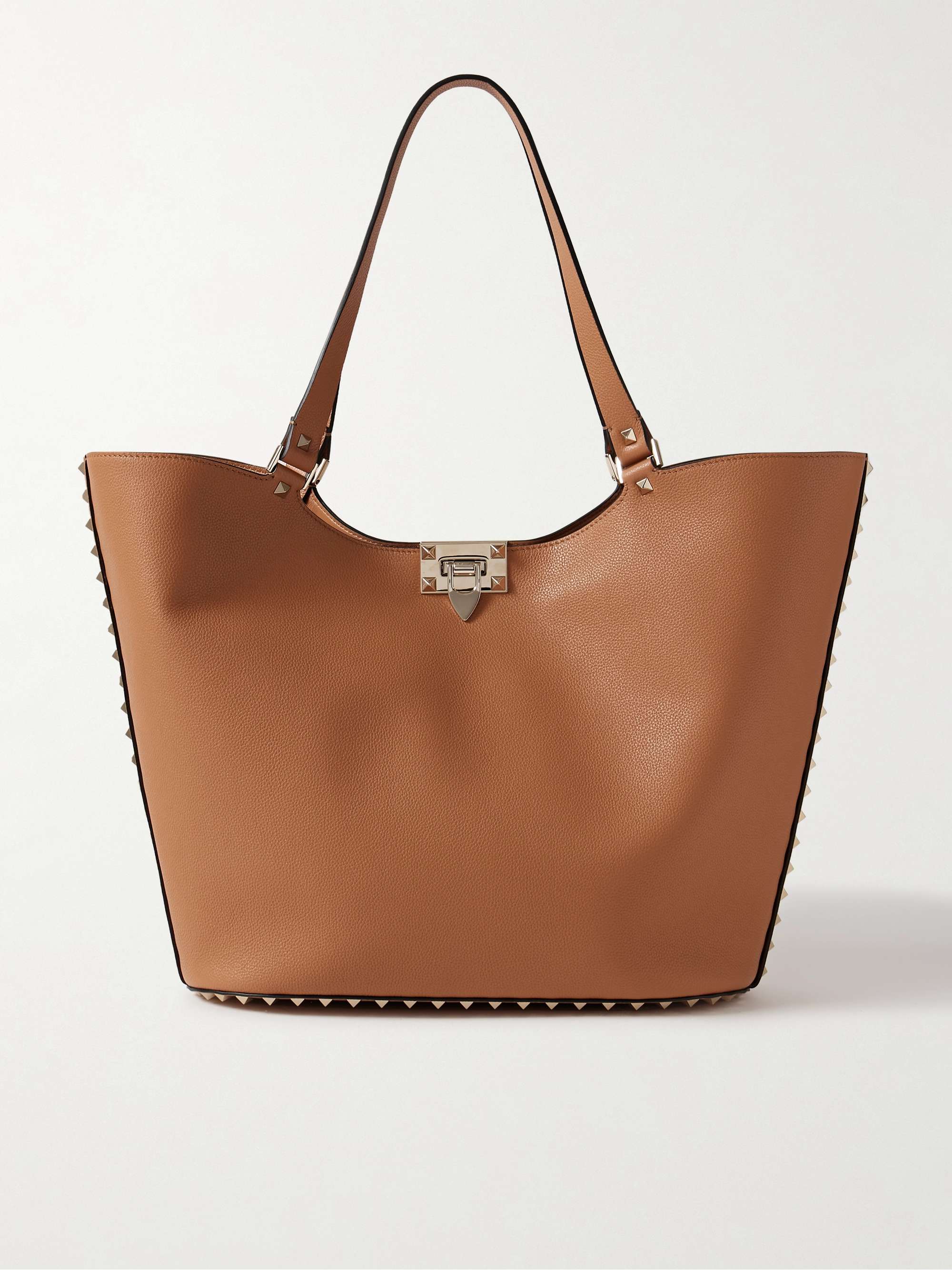 Valentino garavani rockstud leather tote new arrivals