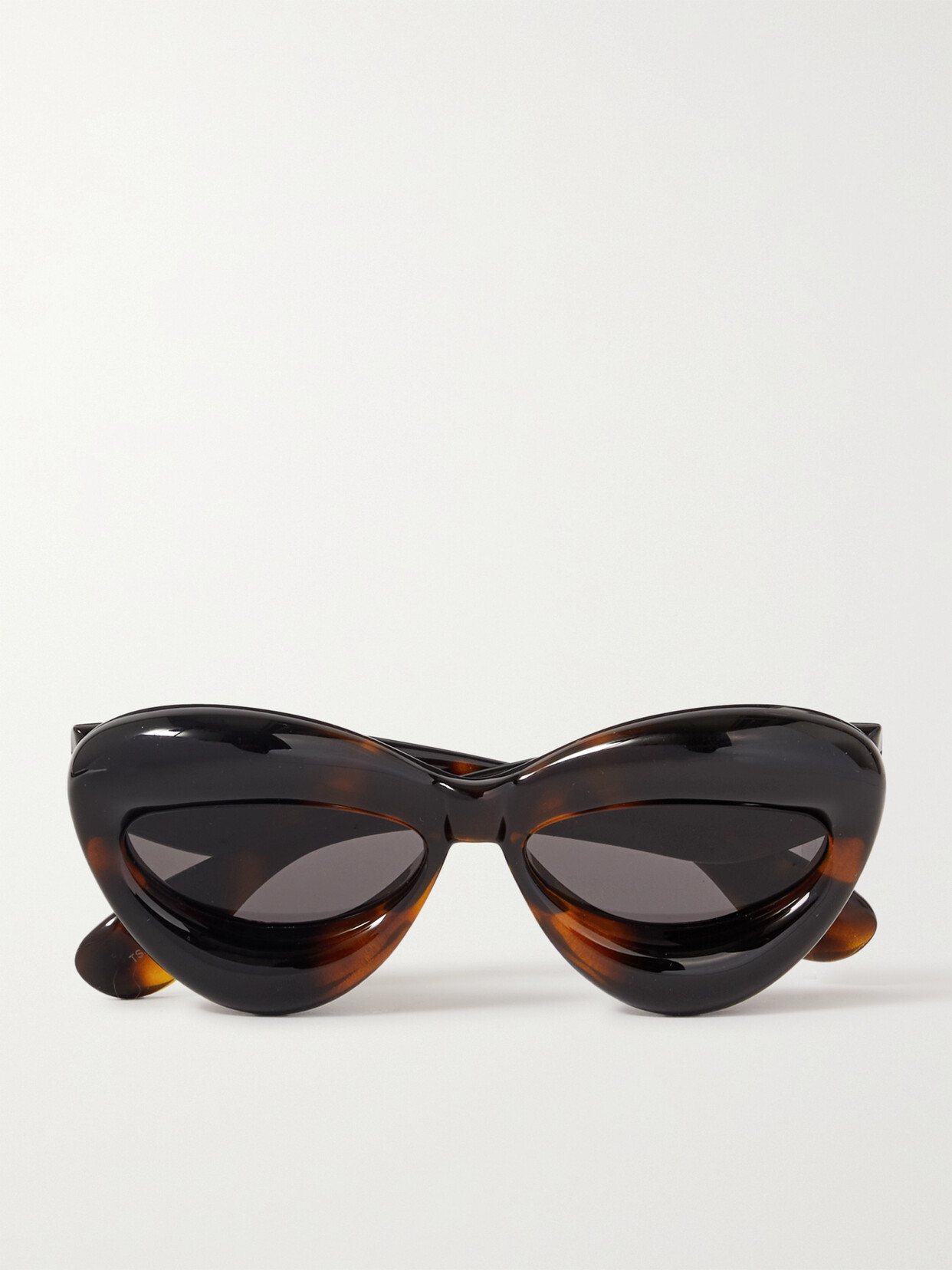 Loewe Inflated Cat-eye Tortoiseshell Acetate Sunglasses In Brown