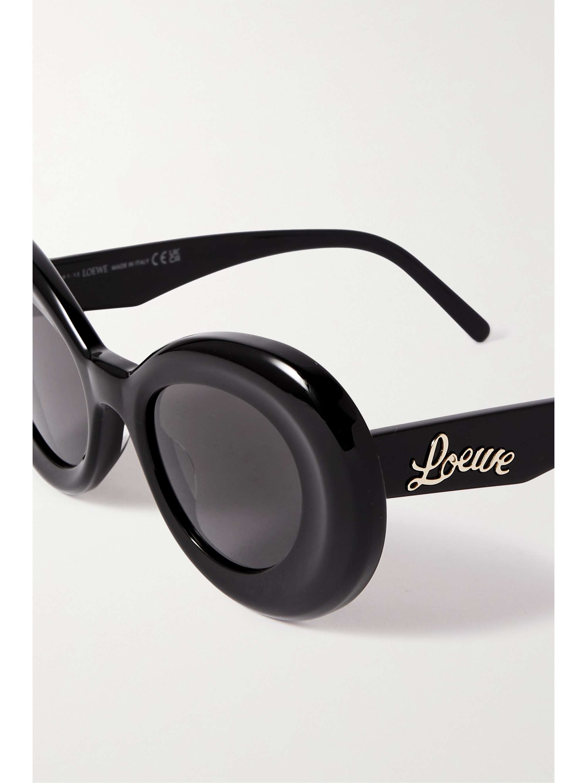 LOEWE EYEWEAR Curvy oversized round frame acetate sunglasses NET A PORTER