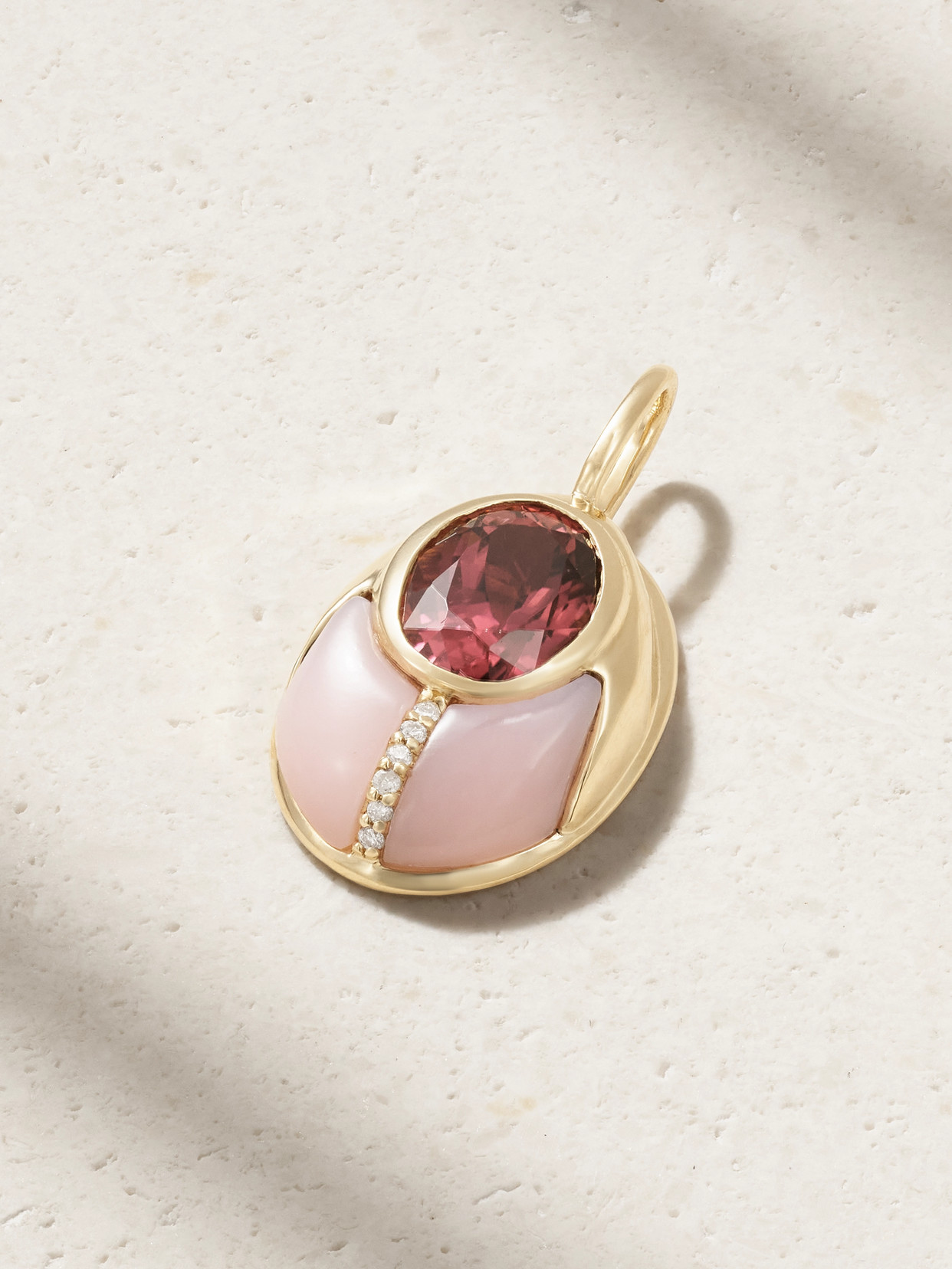 Mason and Books Love Bug 14-karat  Multi-stone Pendant