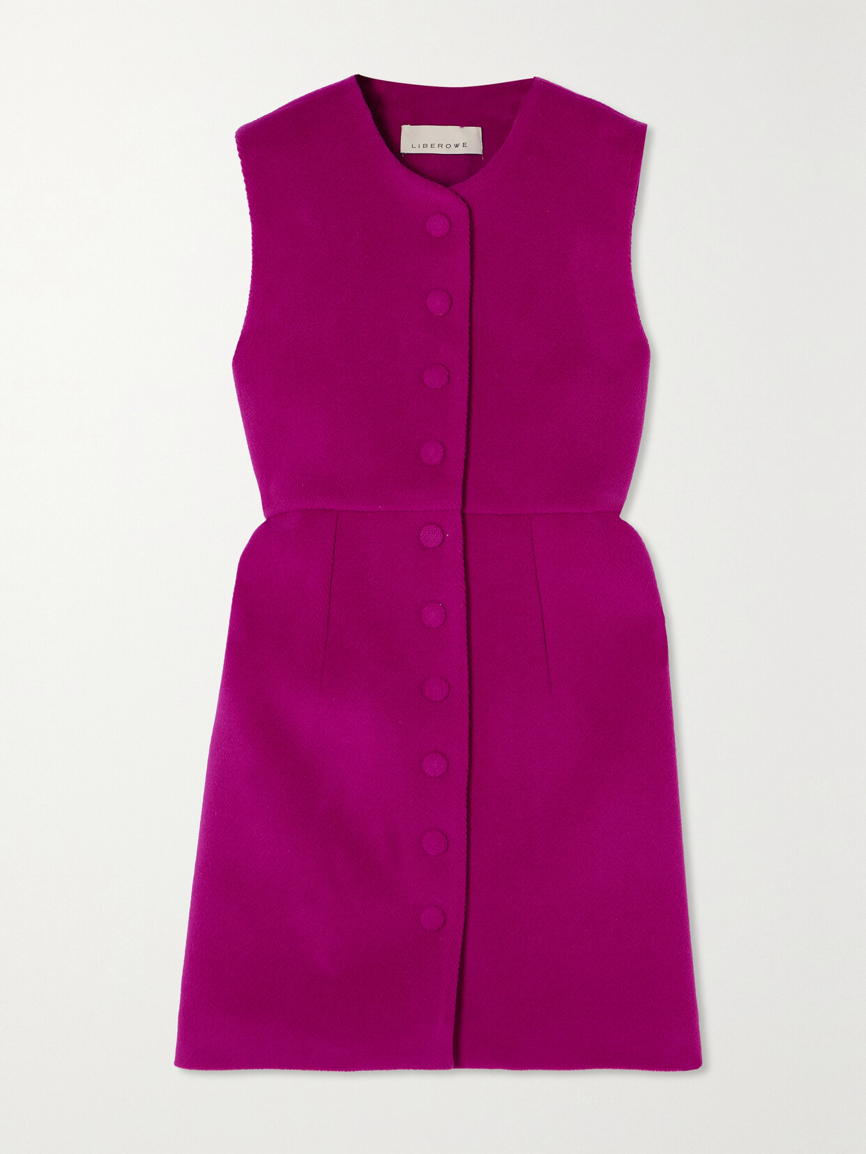 LIBEROWE + Net Sustain Julia Wool Mini Dress - Purple