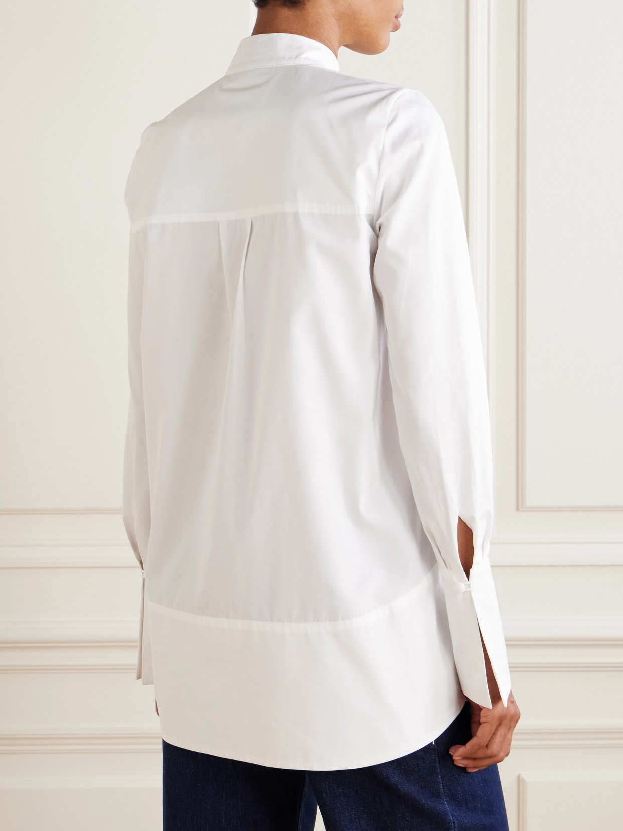 + Net Sustain Nerhu Cotton-Poplin Shirt