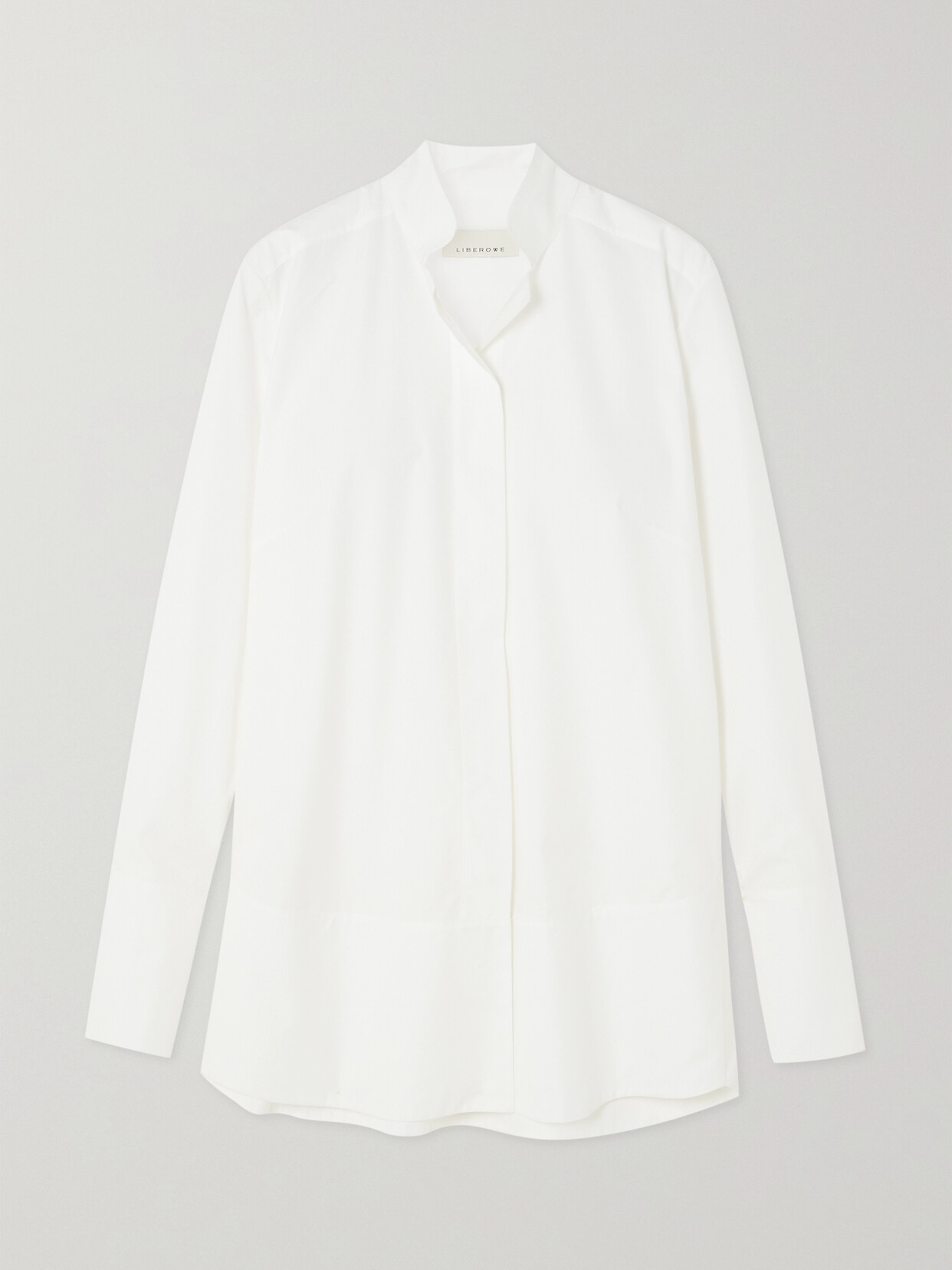 Liberowe + Net Sustain Nerhu Cotton-poplin Shirt In White