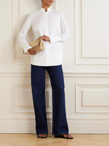 Liberowe + NET SUSTAIN Nerhu cotton-poplin shirt