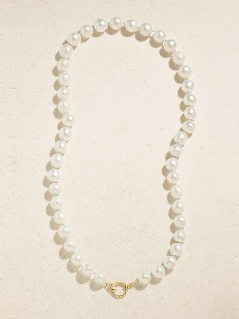 Sorellina 18-karat Gold, Pearl And Diamond Necklace