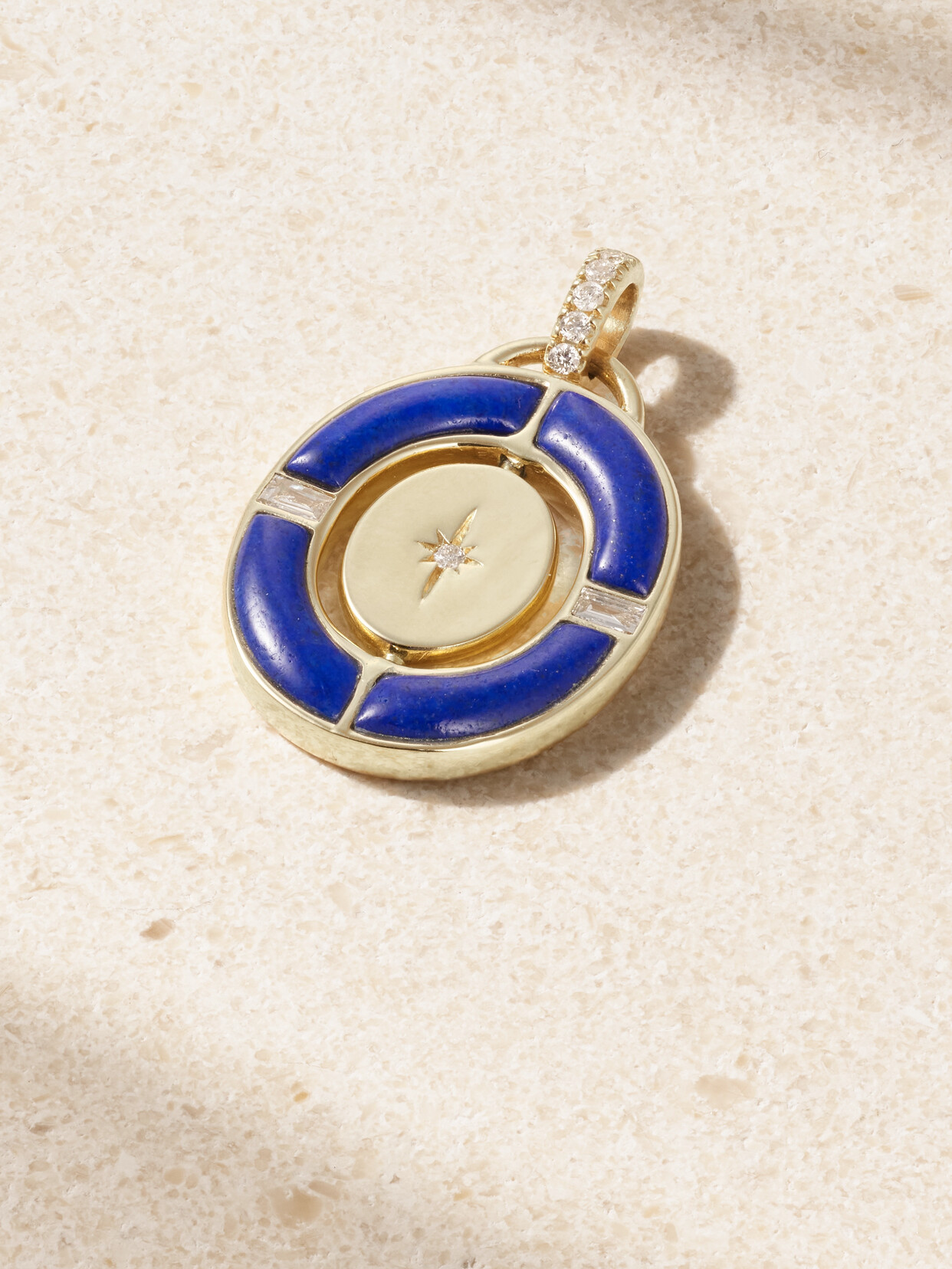 Sorellina - Gemelli 18-karat Gold, Lapis Lazuli And Diamond Pendant - One size