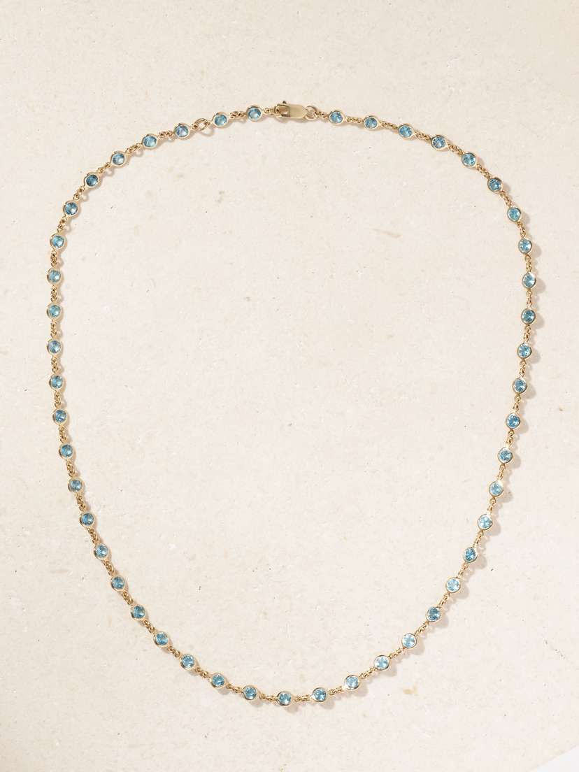 42 SUNS 14-karat Gold Topaz Necklace