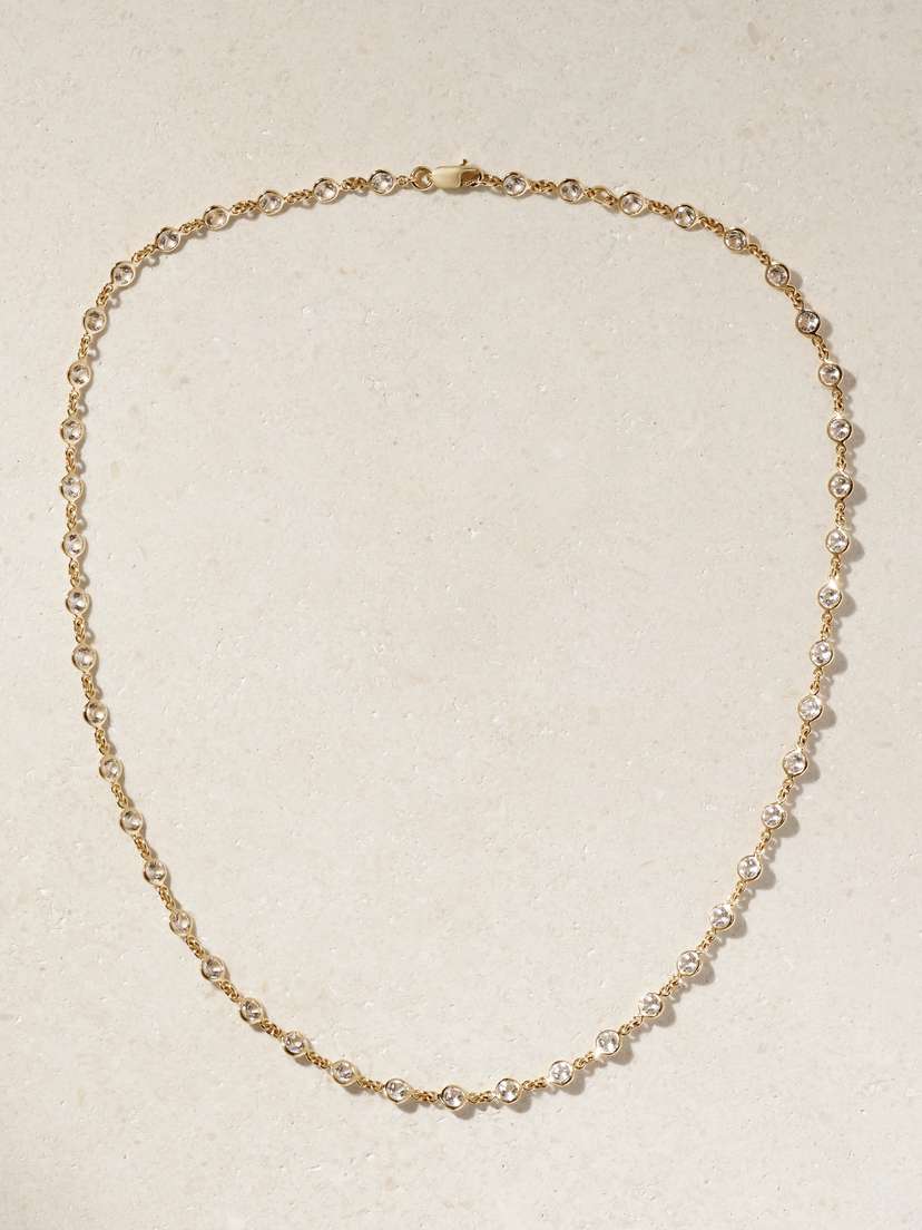 42 SUNS 14-karat Gold Topaz Necklace