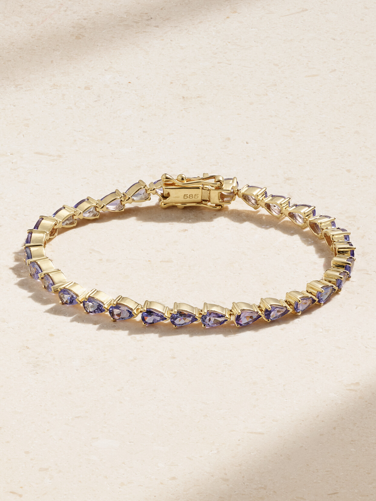 42 SUNS - 14-karat Gold Tanzanite Bracelet - Blue