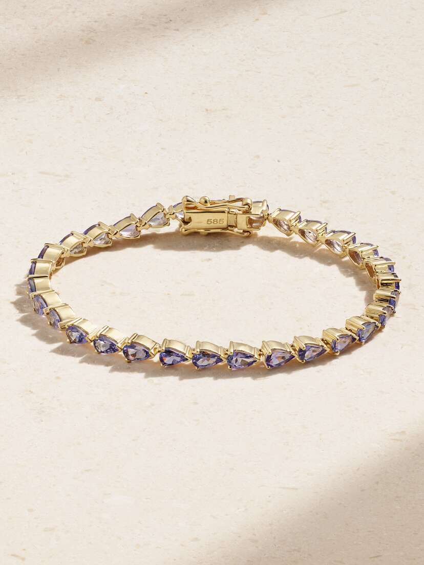 42 SUNS 14-karat Gold Tanzanite Bracelet