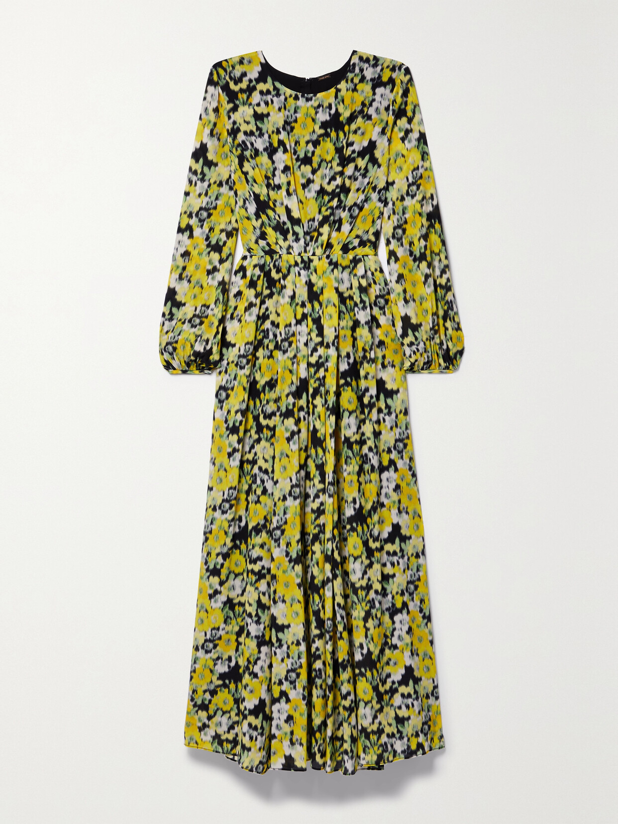 Adam Lippes - Pleated Floral-print Silk Crepe De Chine Maxi Dress - Multi