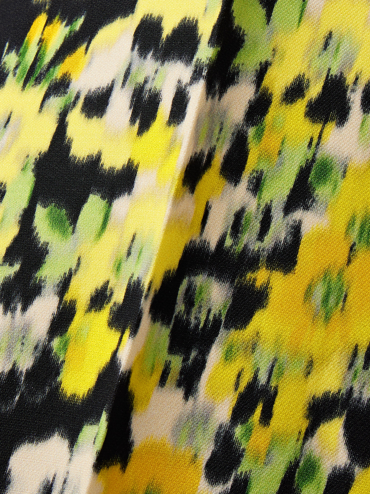 Adam Lippes Cropped Floral-print Wool And Silk-blend Straight-leg Pants In Yellow