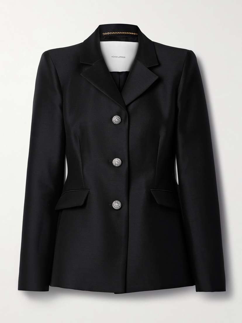 Adam Lippes Comptoir Wool And Silk-blend Radzimir Blazer