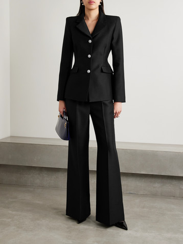 Adam Lippes Comptoir wool and silk-blend radzimir blazer