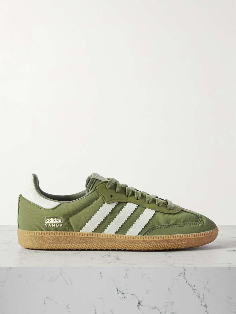 adidas Originals Samba Og Leather-trimmed Shell Sneakers - UK 9
