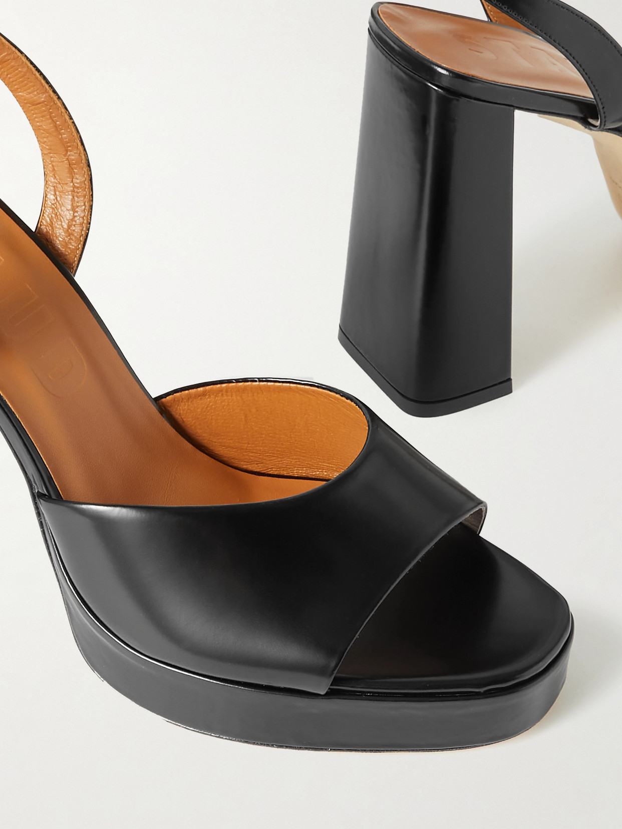 Solange Leather Platform Sandals