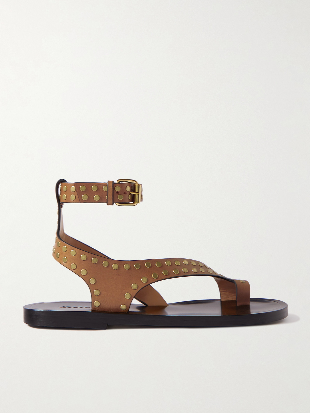 Isabel Marant Jiona Leather Sandals In Havana