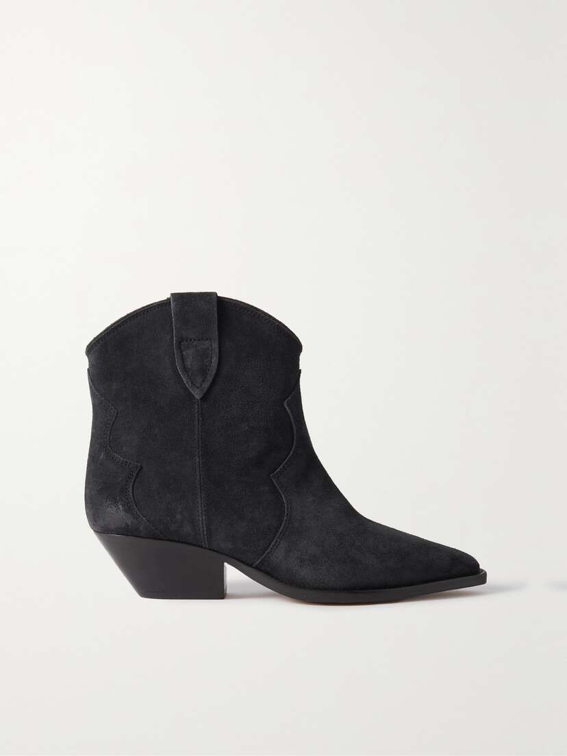 Isabel Marant Dewina Distressed Suede Ankle Boots