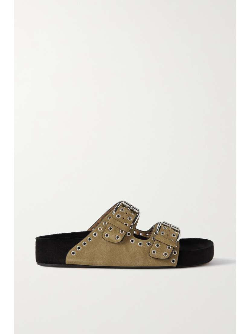 Isabel Marant Lennyo Studded Suede Slides