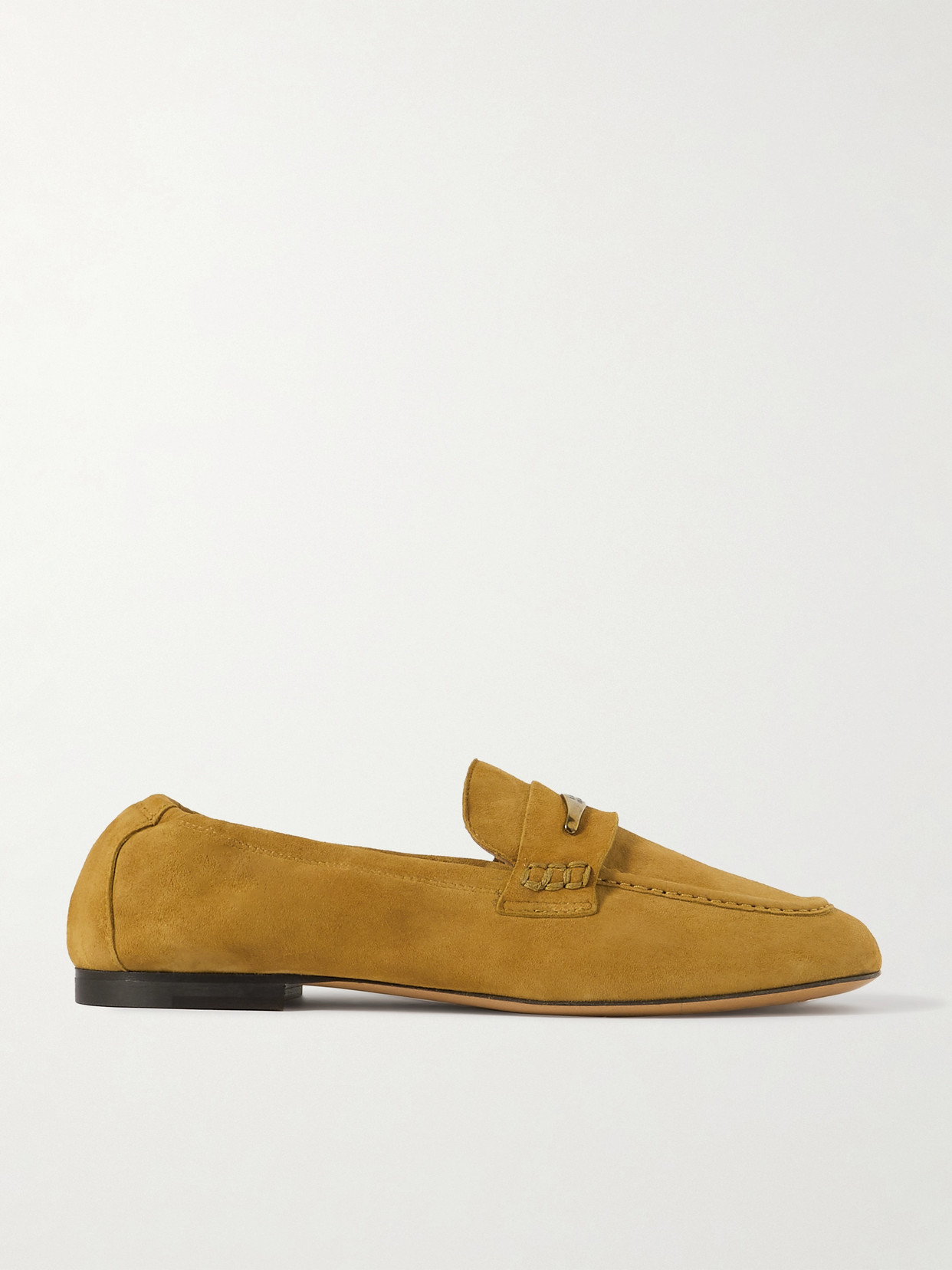 Shop Isabel Marant Iseri Embellished Suede Loafers In Brown