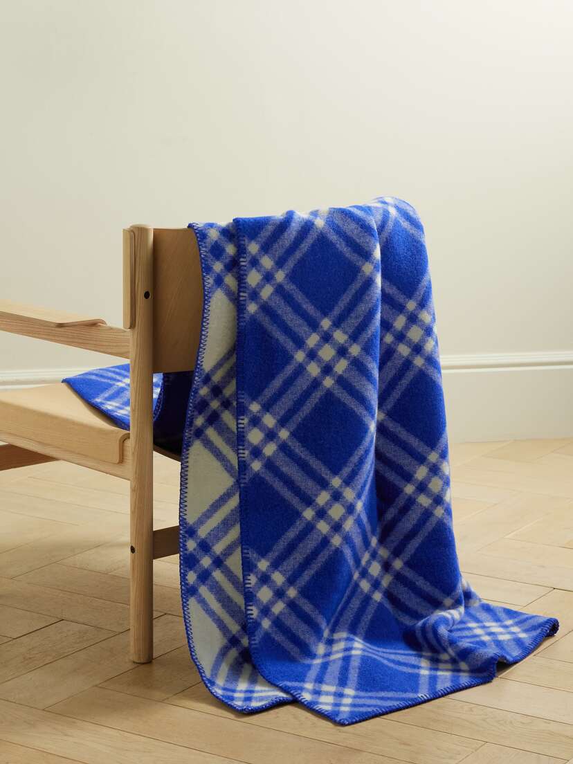Burberry Checked Wool Blanket