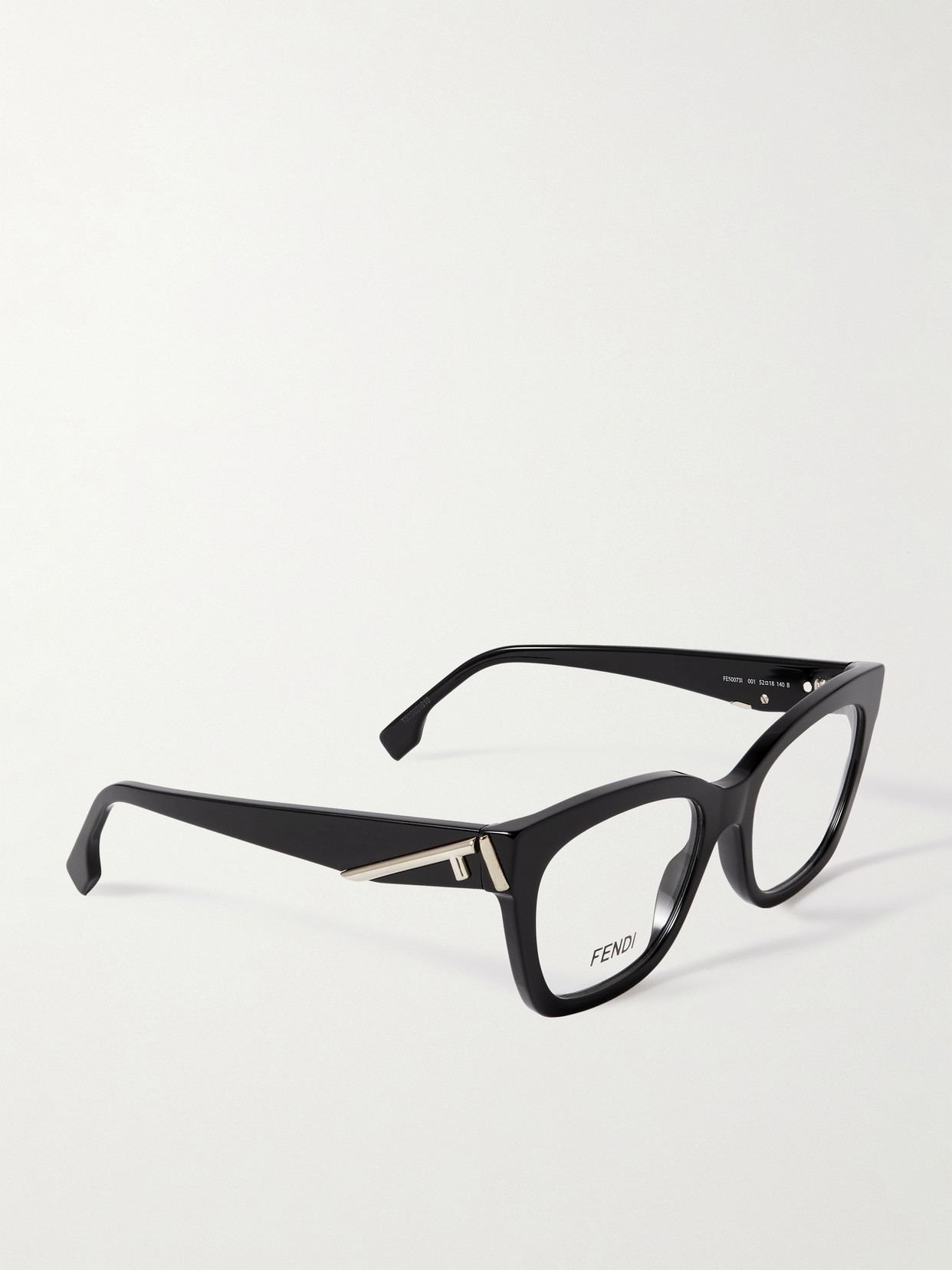 Fendi First Square-frame Acetate Optical Glasses In Black