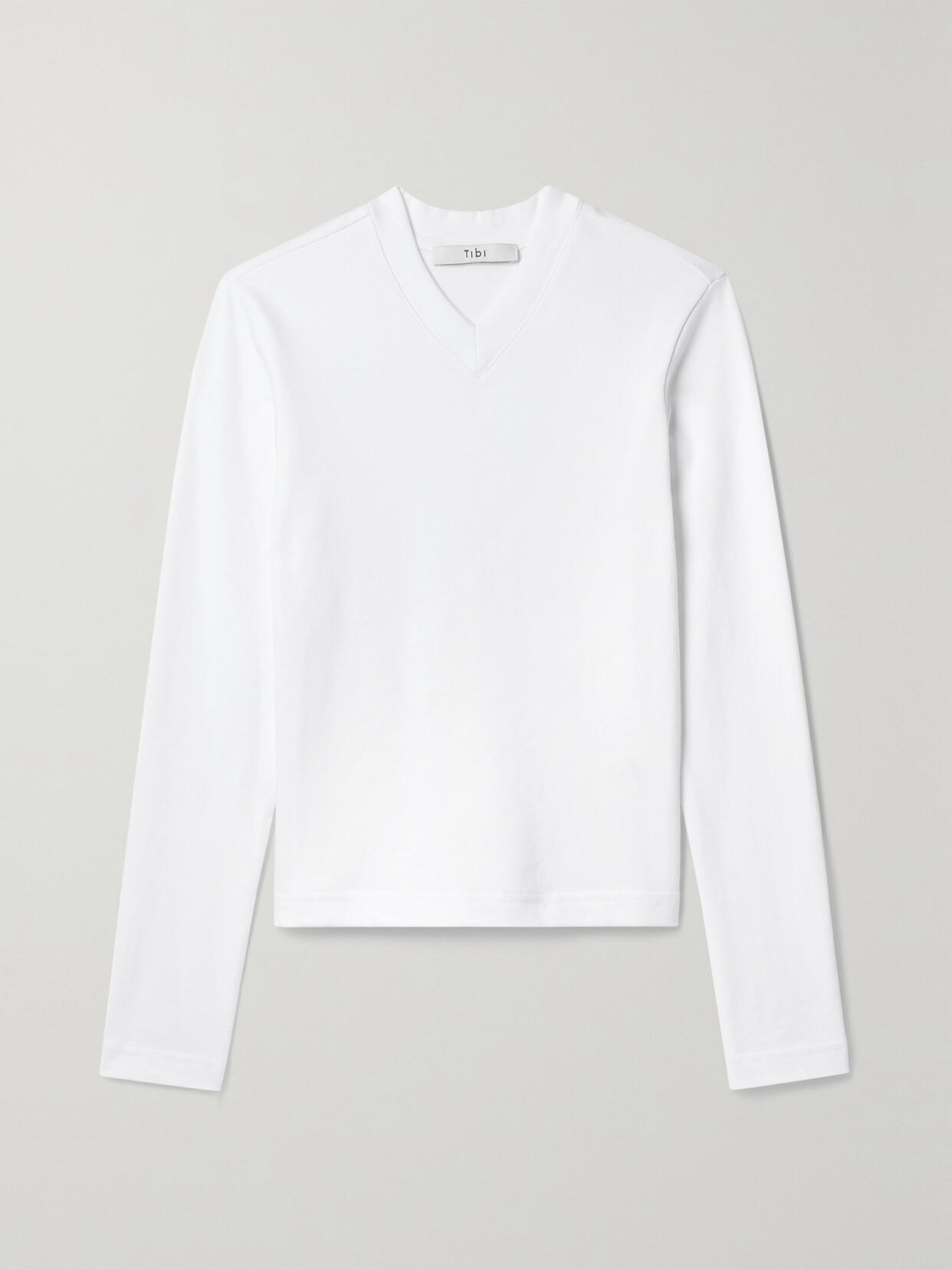 Tibi - Perfect Cotton-jersey Top - White