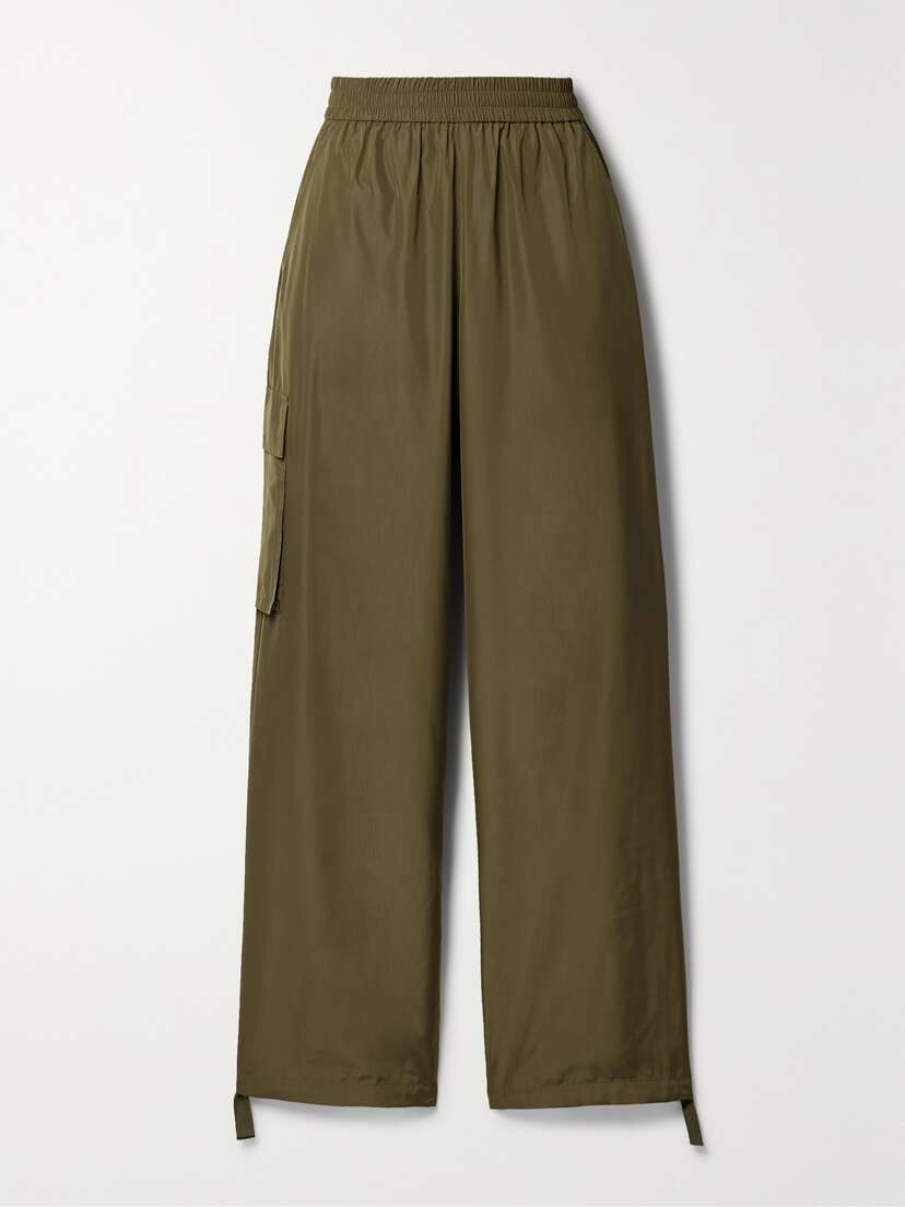 Tibi Shell Wide-leg Pants - x large